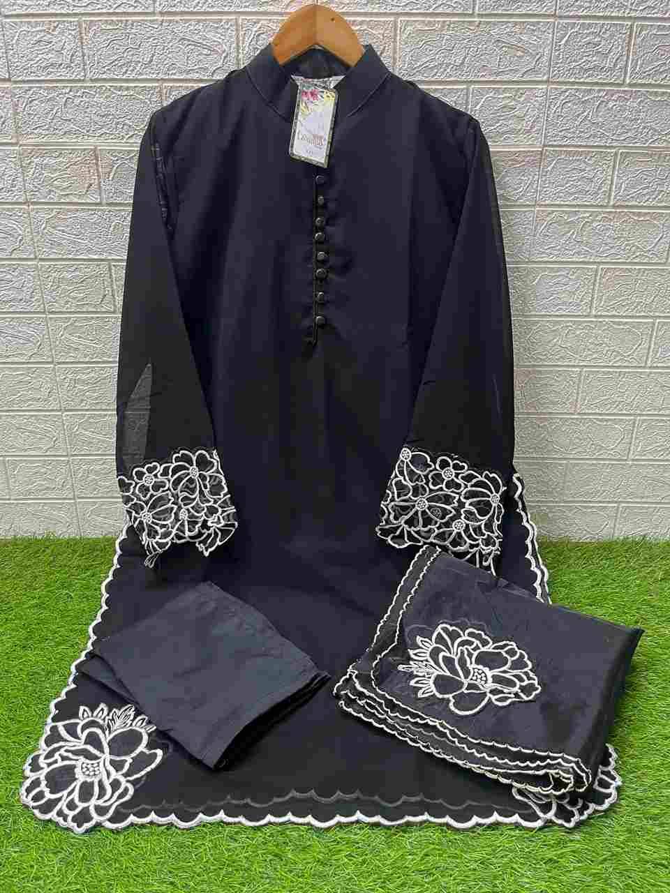 Luxuria Trendz Hit Design 1518 By Luxuria Beautiful Pakistani Suits Stylish Fancy Colorful Party Wear & Occasional Wear Faux Georgette Embroidered Dresses At Wholesale Price