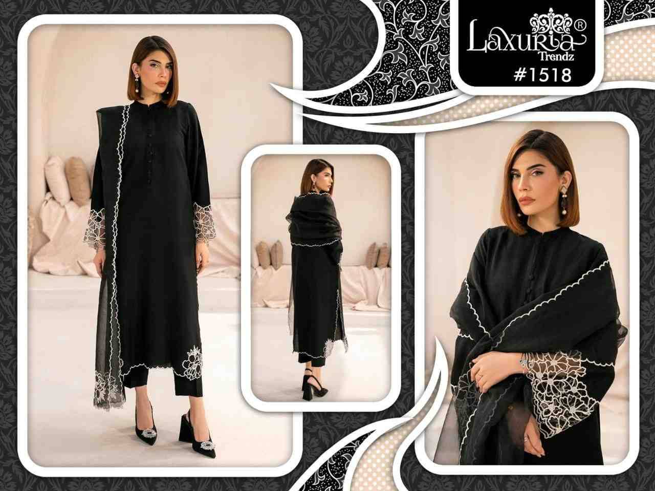 Luxuria Trendz Hit Design 1518 By Luxuria Beautiful Pakistani Suits Stylish Fancy Colorful Party Wear & Occasional Wear Faux Georgette Embroidered Dresses At Wholesale Price