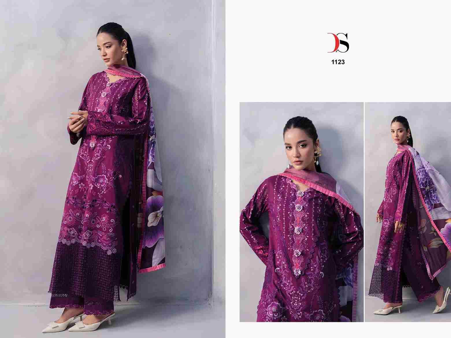Mushq-25 By Deepsy Suits 1121 To 1126 Series Pakistani Stylish Beautiful Colourful Printed & Embroidered Party Wear & Occasional Wear Pure Cotton Dresses At Wholesale Price
