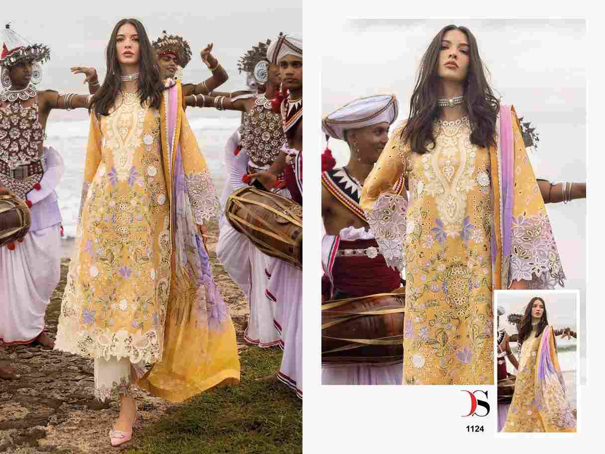 Mushq-25 By Deepsy Suits 1121 To 1126 Series Pakistani Stylish Beautiful Colourful Printed & Embroidered Party Wear & Occasional Wear Pure Cotton Dresses At Wholesale Price