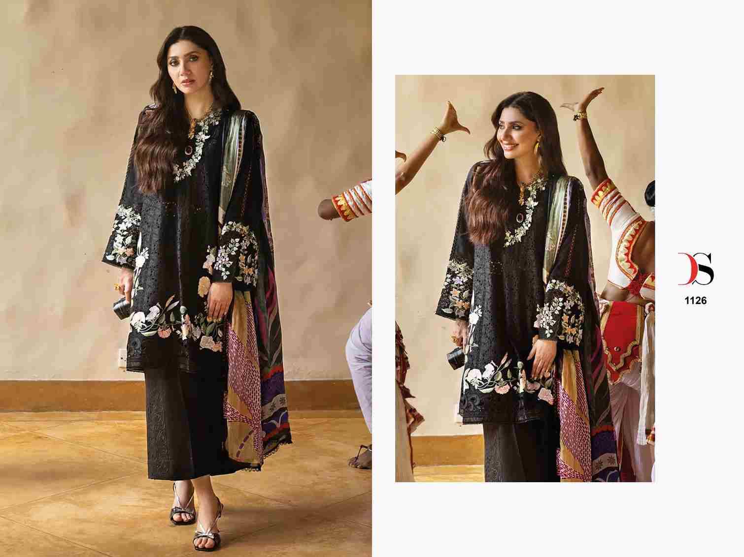 Mushq-25 By Deepsy Suits 1121 To 1126 Series Pakistani Stylish Beautiful Colourful Printed & Embroidered Party Wear & Occasional Wear Pure Cotton Dresses At Wholesale Price