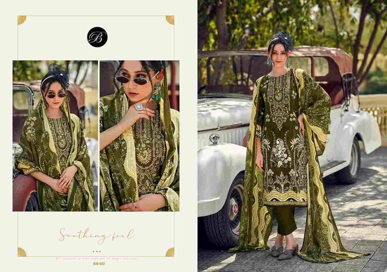 Naira Vol-106 By Belliza 848-001 To 848-008 Series Beautiful Festive Suits Stylish Fancy Colorful Casual Wear & Ethnic Wear Pure Cotton Print Dresses At Wholesale Price