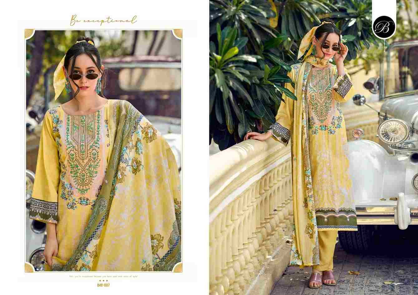 Naira Vol-106 By Belliza 848-001 To 848-008 Series Beautiful Festive Suits Stylish Fancy Colorful Casual Wear & Ethnic Wear Pure Cotton Print Dresses At Wholesale Price
