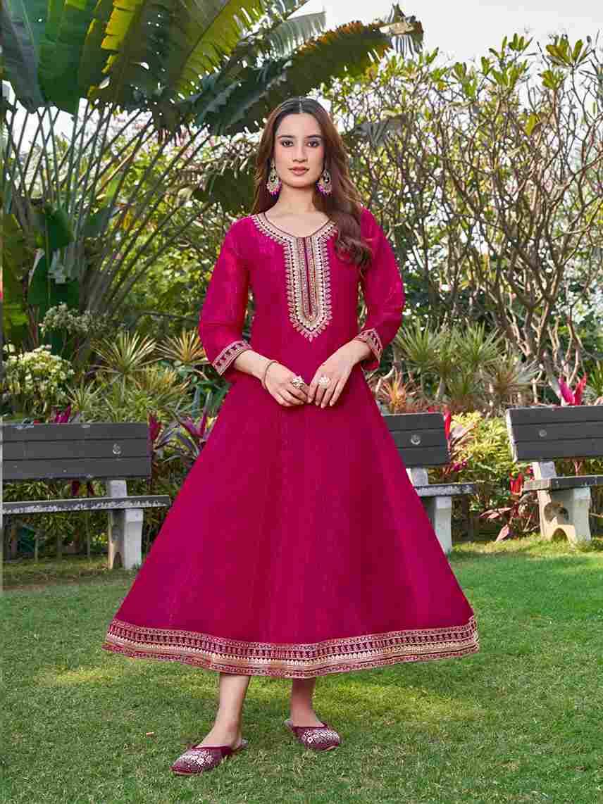 Saundhi By Aanchi 101 To 104 Series Designer Stylish Fancy Colorful Beautiful Party Wear & Ethnic Wear Collection Crunchy Kurtis At Wholesale Price