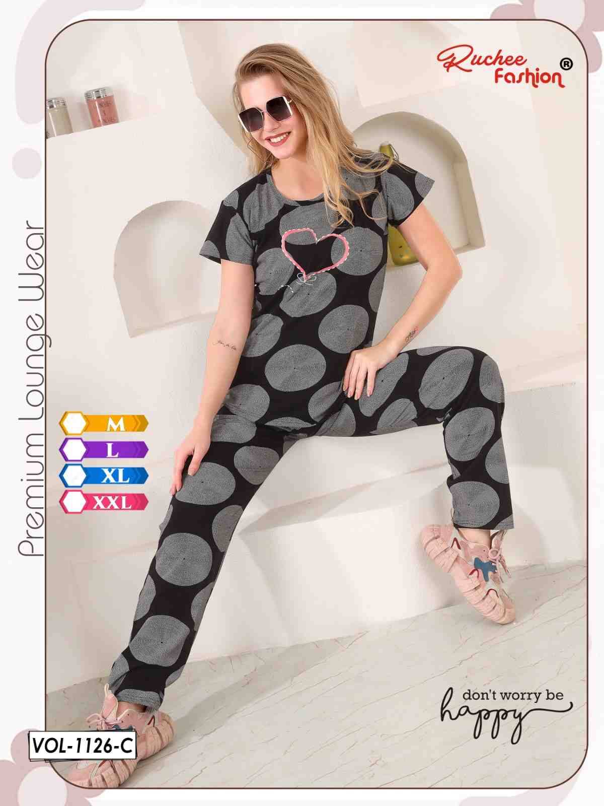Vol-1126 By Ruchee Fashion 1126-A To 1126-F Series Beautiful Stylish Fancy Colorful Casual Wear & Ethnic Wear Hosiery Sinker Night Suits At Wholesale Price