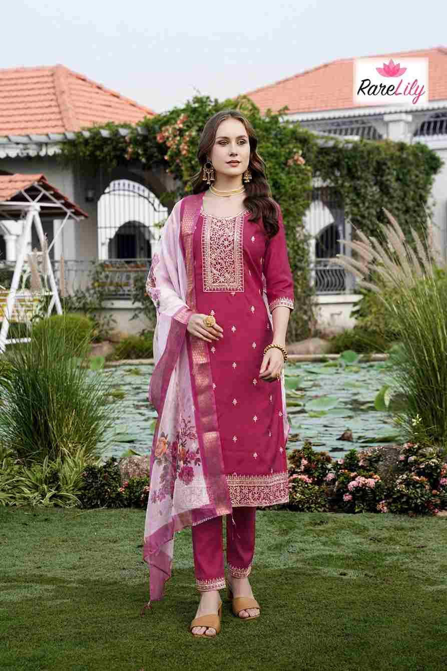 Anuza Vol-1 By Rare Lily 1001 To 1006 Series Beautiful Festive Suits Colorful Stylish Fancy Casual Wear & Ethnic Wear Roman Silk Dresses At Wholesale Price