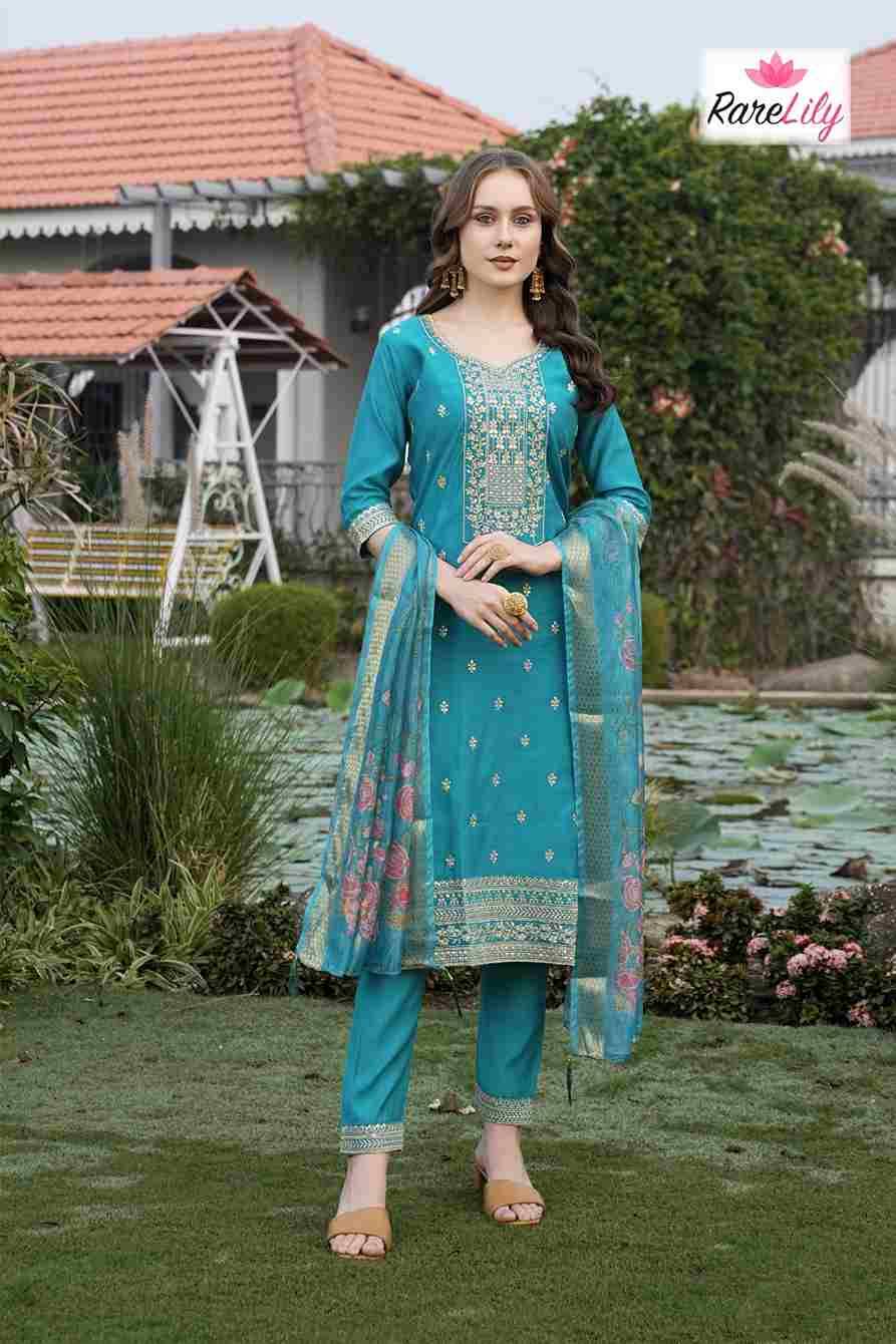 Anuza Vol-1 By Rare Lily 1001 To 1006 Series Beautiful Festive Suits Colorful Stylish Fancy Casual Wear & Ethnic Wear Roman Silk Dresses At Wholesale Price