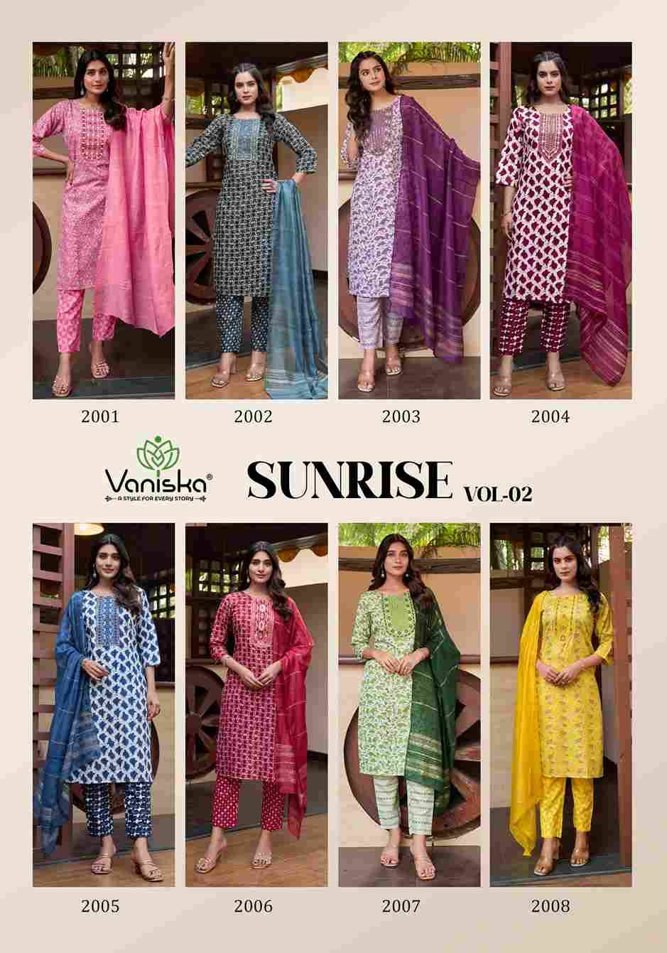 Sunrise Vol-2 By Vaniska 2001 To 2006 Series Beautiful Festive Suits Colorful Stylish Fancy Casual Wear & Ethnic Wear Capsule Foil Dresses At Wholesale Price