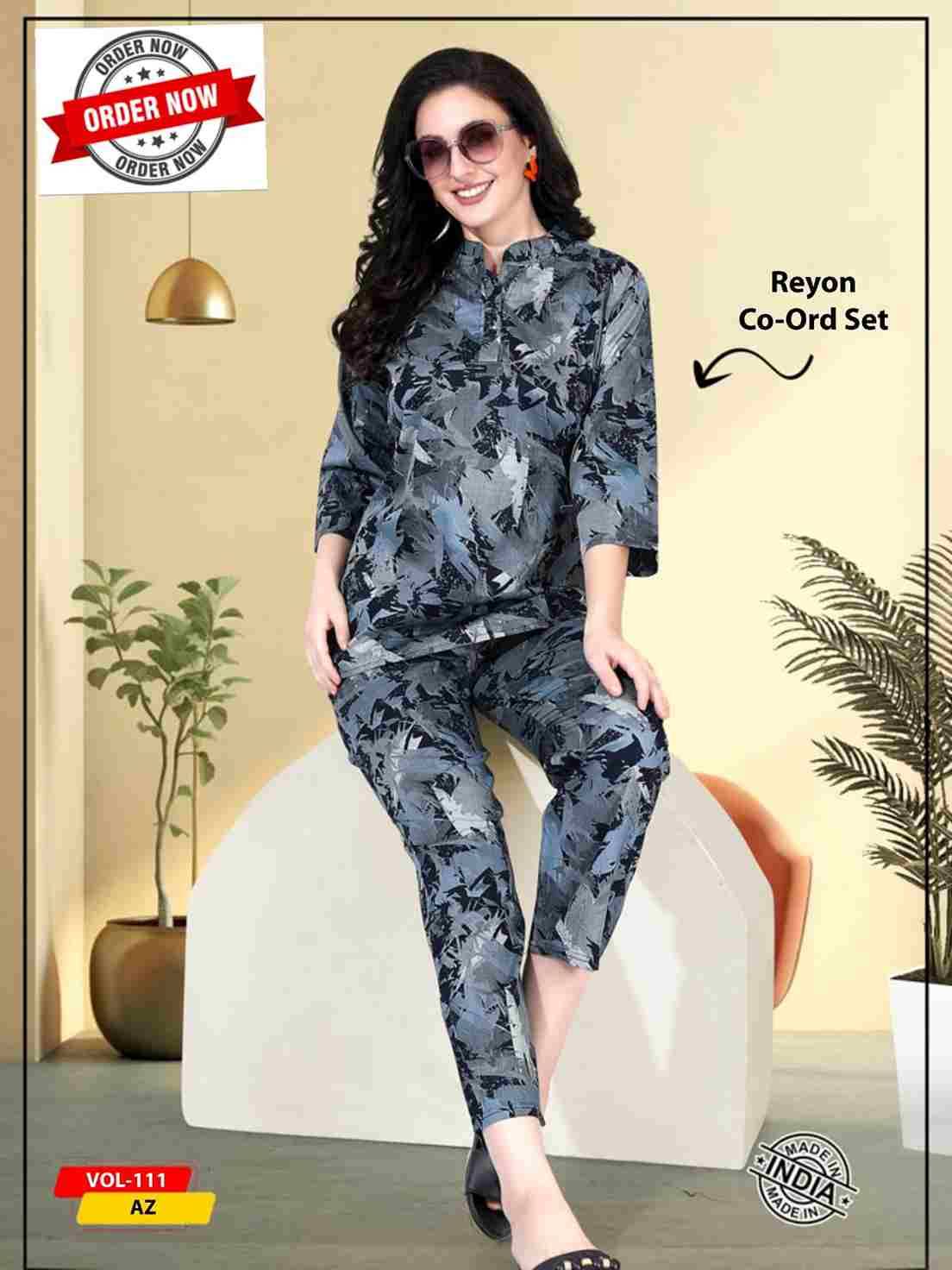 Vol-111 By Kaamiri 111-A To 111-F Series Beautiful Stylish Fancy Colorful Casual Wear & Ethnic Wear Heavy Rayon Night Suits At Wholesale Price