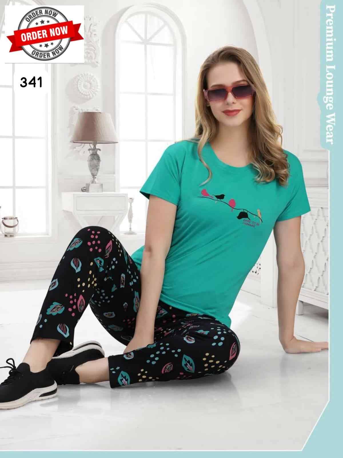 Vol-341 By Kaamiri 341-A To 341-F Series Beautiful Stylish Fancy Colorful Casual Wear & Ethnic Wear Hosiery Cotton Night Suits At Wholesale Price