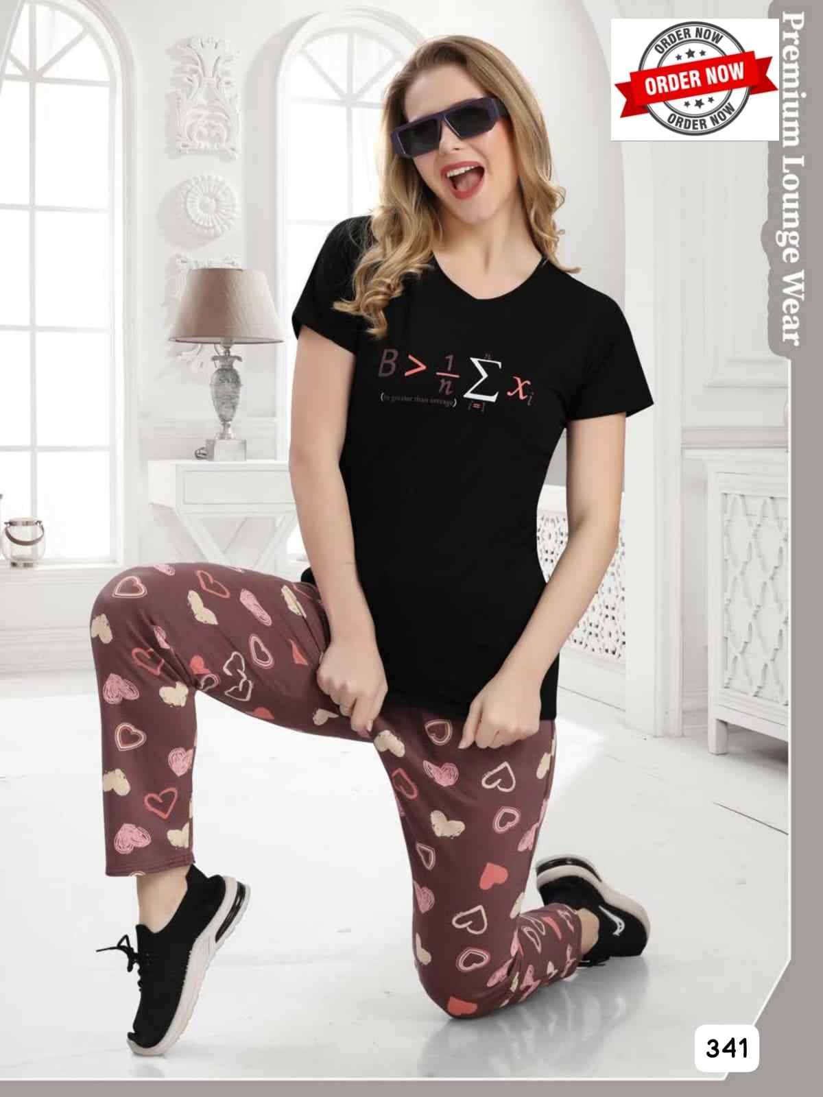 Vol-341 By Kaamiri 341-A To 341-F Series Beautiful Stylish Fancy Colorful Casual Wear & Ethnic Wear Hosiery Cotton Night Suits At Wholesale Price