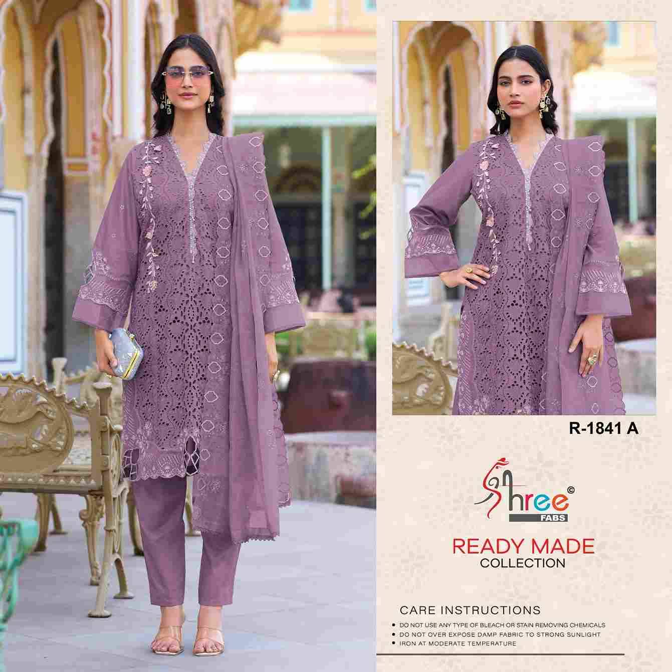 Shree Fabs Hit Design R-1841 Colours By Shree Fabs R-1841-A To R-1841-D Series Designer Pakistani Suits Collection Beautiful Stylish Fancy Colorful Party Wear & Occasional Wear Cambric Cotton Dresses At Wholesale Price