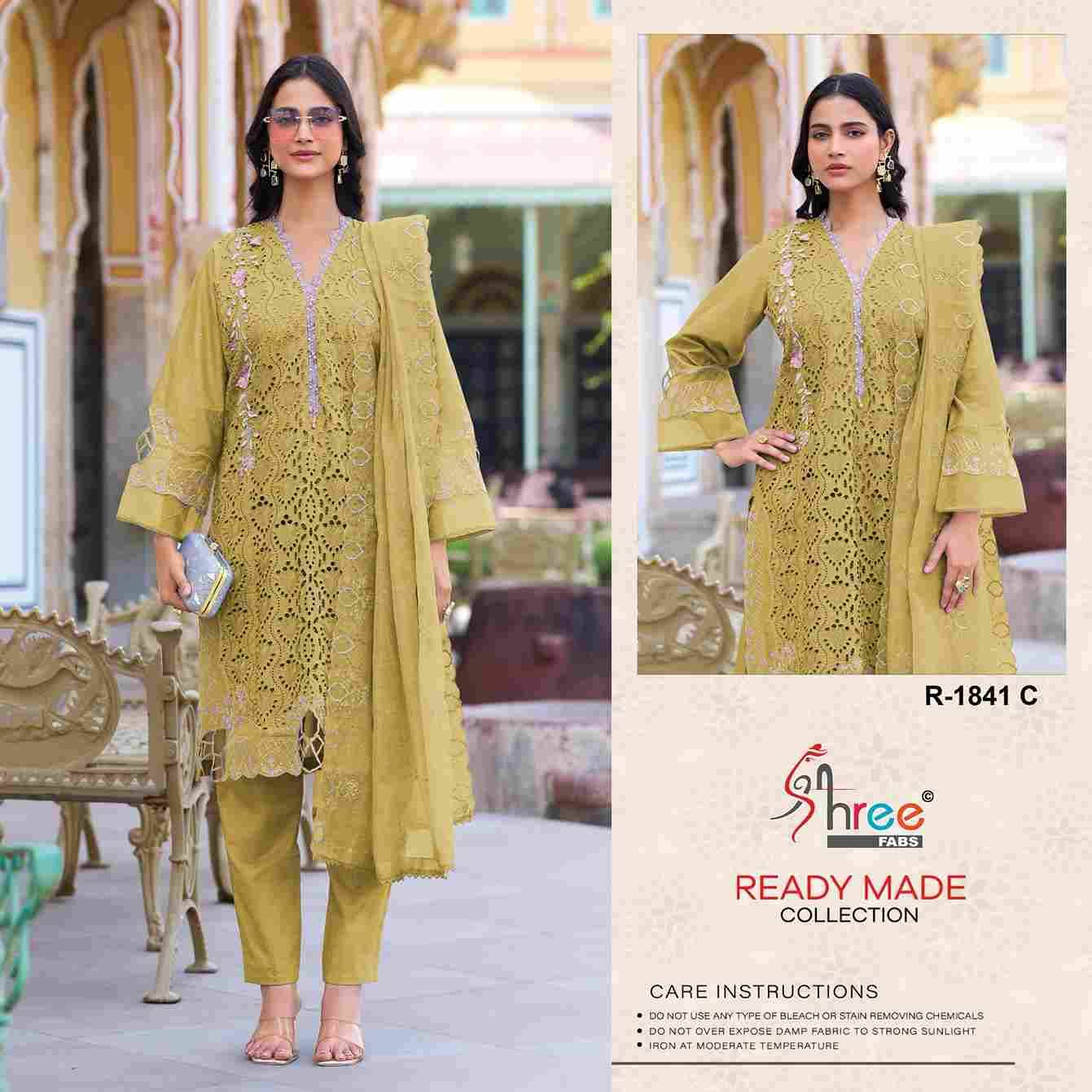 Shree Fabs Hit Design R-1841 Colours By Shree Fabs R-1841-A To R-1841-D Series Designer Pakistani Suits Collection Beautiful Stylish Fancy Colorful Party Wear & Occasional Wear Cambric Cotton Dresses At Wholesale Price