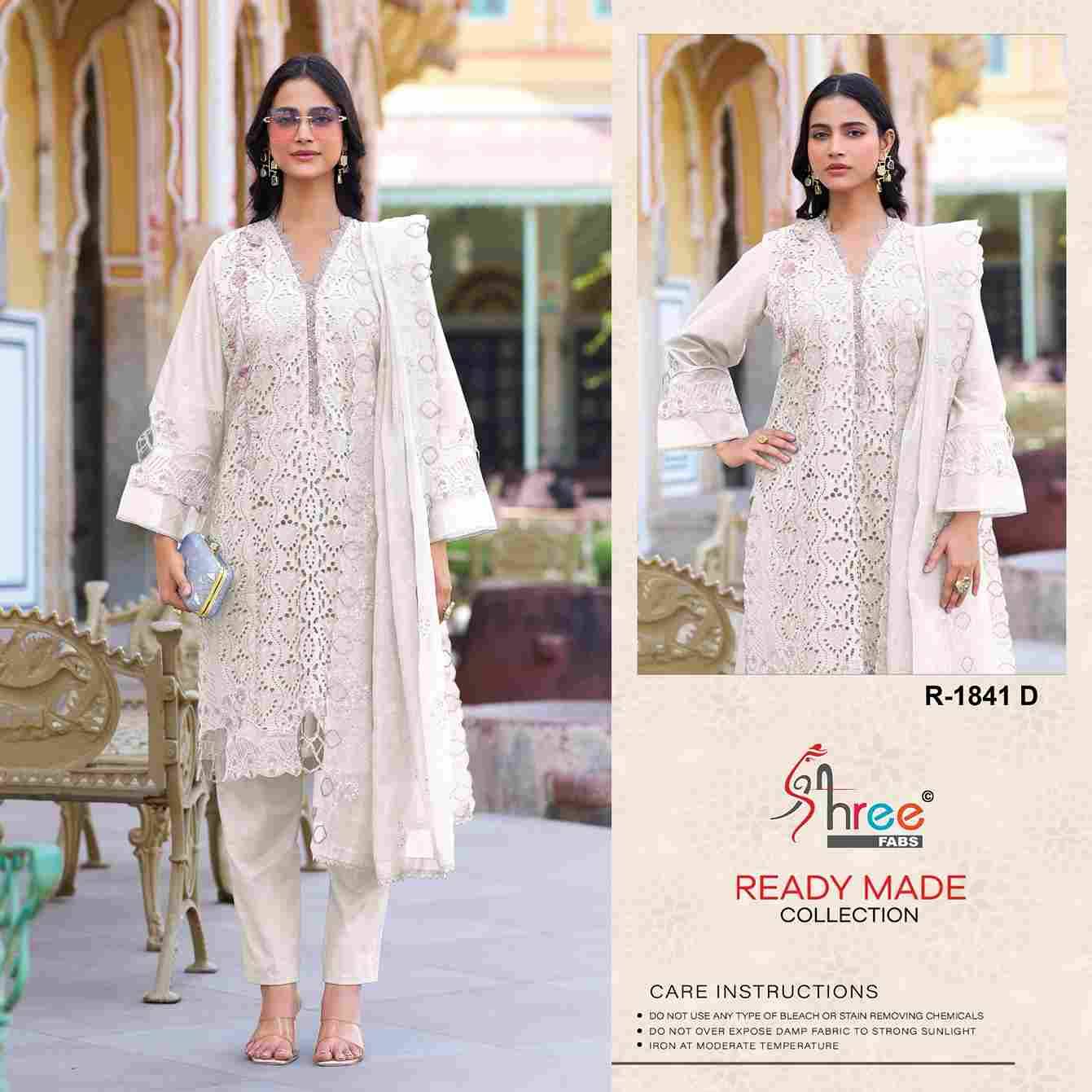 Shree Fabs Hit Design R-1841 Colours By Shree Fabs R-1841-A To R-1841-D Series Designer Pakistani Suits Collection Beautiful Stylish Fancy Colorful Party Wear & Occasional Wear Cambric Cotton Dresses At Wholesale Price
