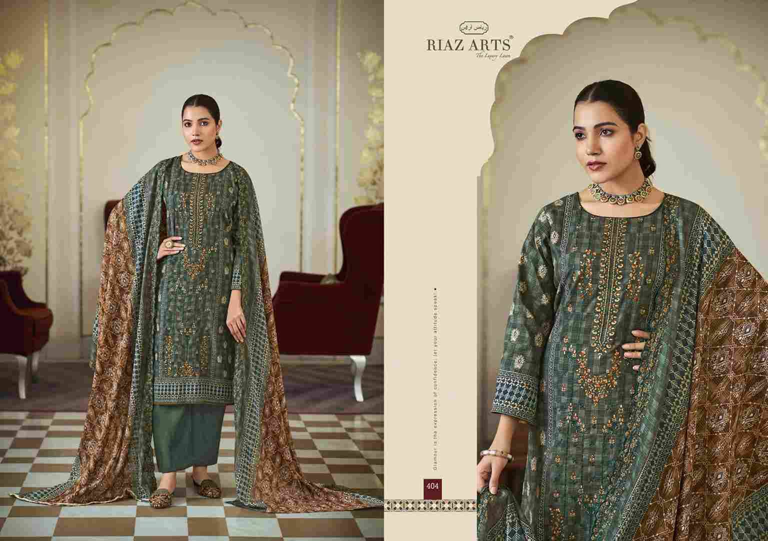 Bin Saeed Hit List By Riaz Arts 401 To 406 Series Beautiful Festive Suits Stylish Fancy Colorful Casual Wear & Ethnic Wear Pure Cotton Print Dresses At Wholesale Price