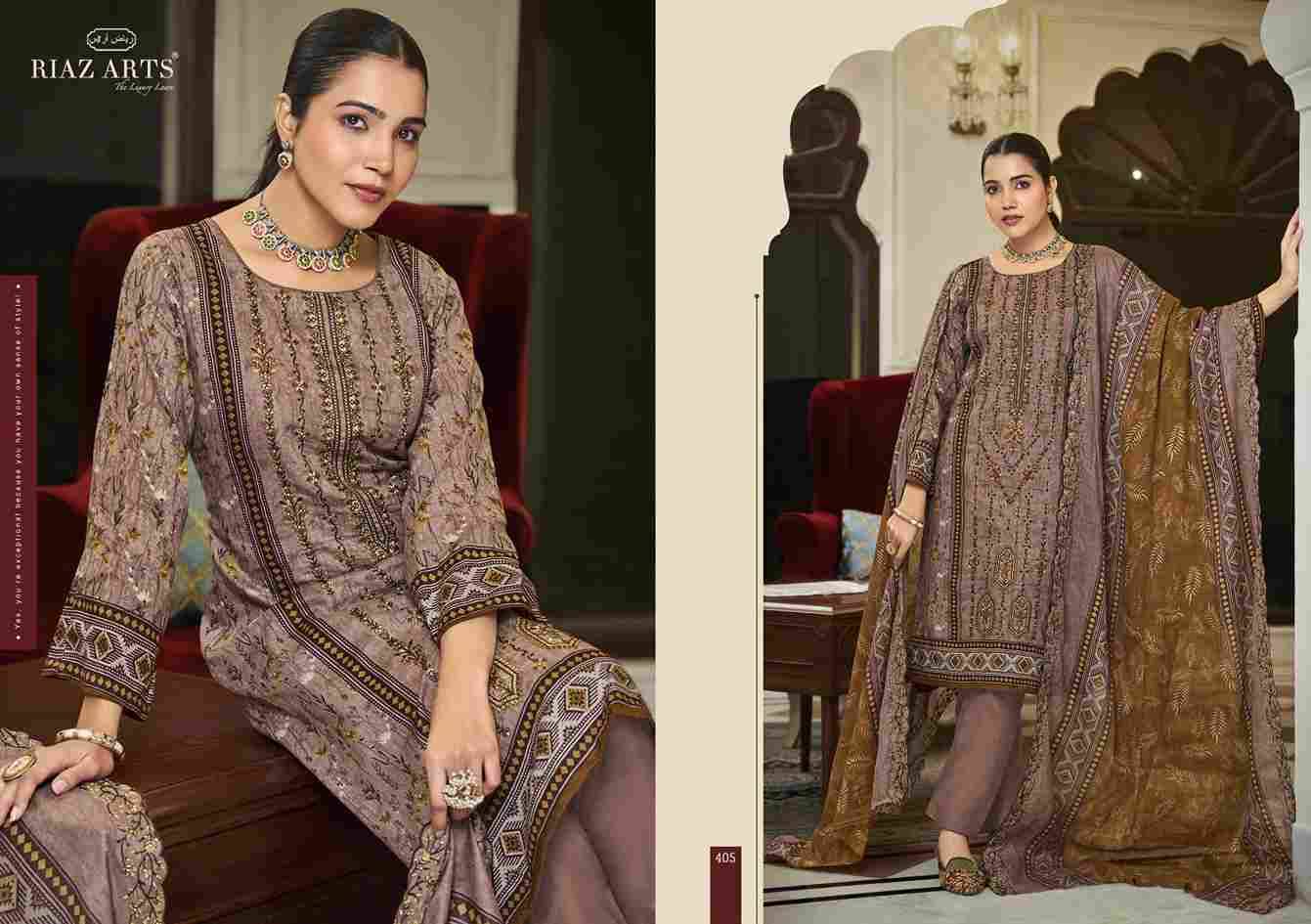 Bin Saeed Hit List By Riaz Arts 401 To 406 Series Beautiful Festive Suits Stylish Fancy Colorful Casual Wear & Ethnic Wear Pure Cotton Print Dresses At Wholesale Price