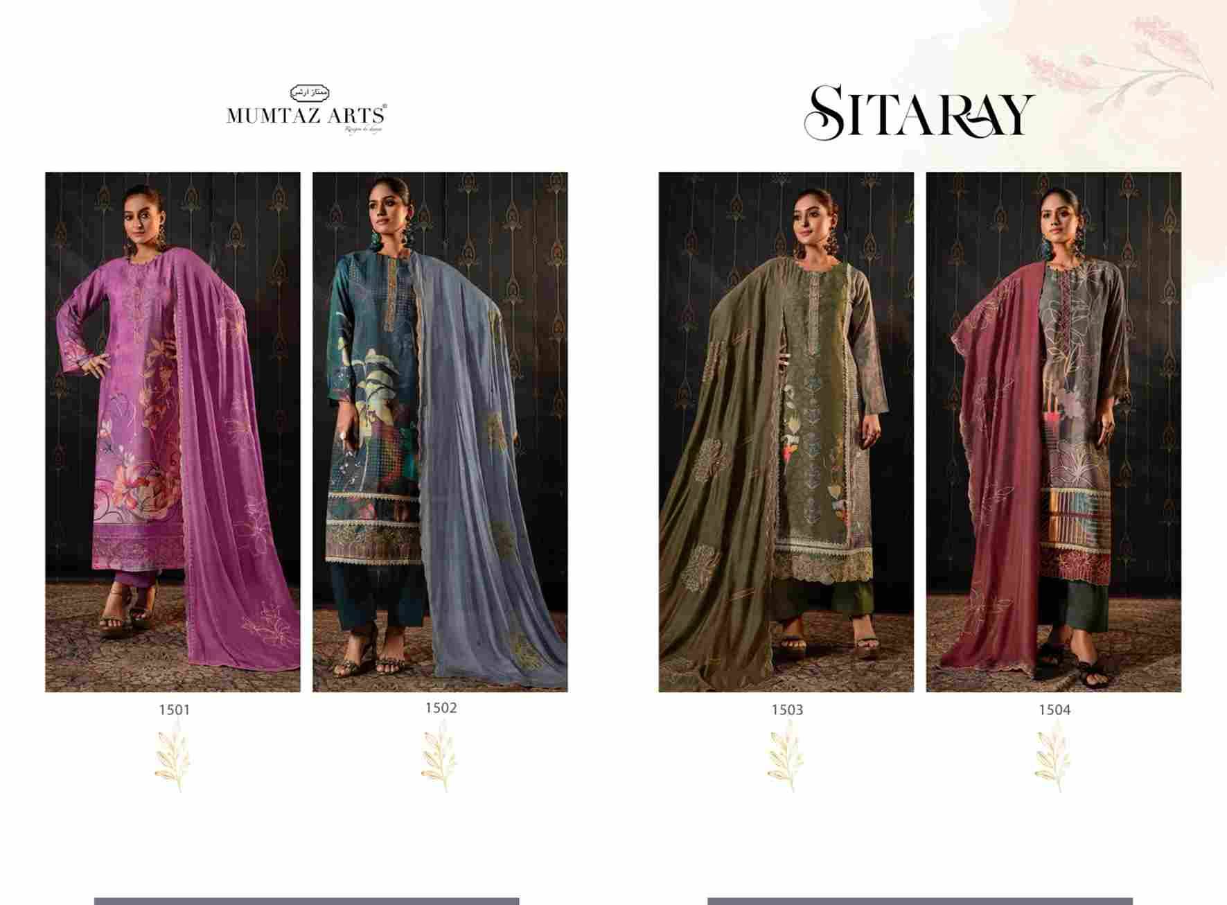 Sitaray By Mumtaz Arts 1501 To 1504 Series Designer Festive Suits Collection Beautiful Stylish Fancy Colorful Party Wear & Occasional Wear Pure Viscose Muslin Dresses At Wholesale Price