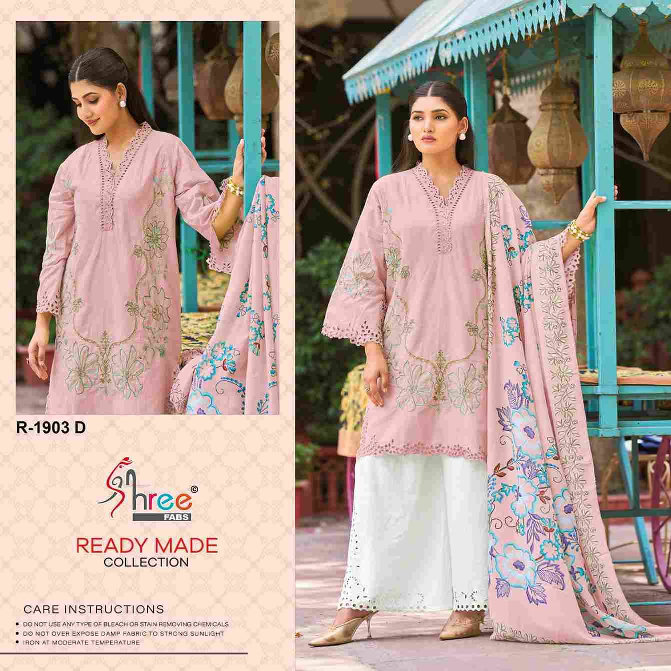 Shree Fabs Hit Design R-1903 Colours By Shree Fabs R-1903-A To R-1903-D Series Designer Pakistani Suits Collection Beautiful Stylish Fancy Colorful Party Wear & Occasional Wear Cambric Lawn Cotton Dresses At Wholesale Price