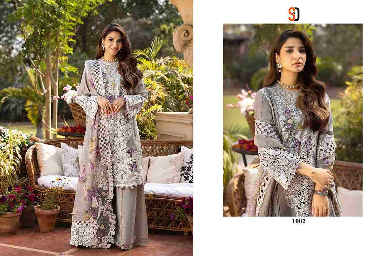 Elaf Vol-1 By Shraddha Designer 1001 To 1004 Series Designer Pakistani Suits Beautiful Stylish Fancy Colorful Party Wear & Occasional Wear Pure Cotton Print Embroidered Dresses At Wholesale Price