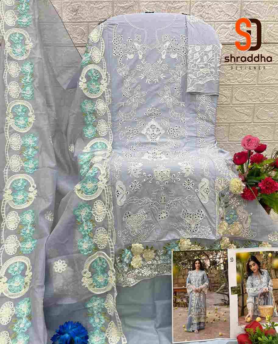 Elaf Vol-1 By Shraddha Designer 1001 To 1004 Series Designer Pakistani Suits Beautiful Stylish Fancy Colorful Party Wear & Occasional Wear Pure Cotton Print Embroidered Dresses At Wholesale Price