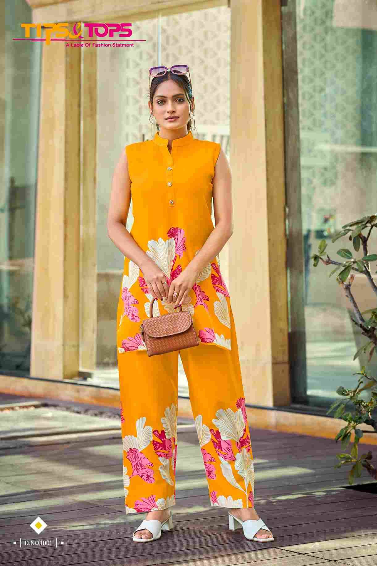 Summer Beauty By Tips And Tops 1001 To 1006 Series Designer Stylish Fancy Colorful Beautiful Party Wear & Ethnic Wear Collection Heavy Rayon Co-Ords At Wholesale Price