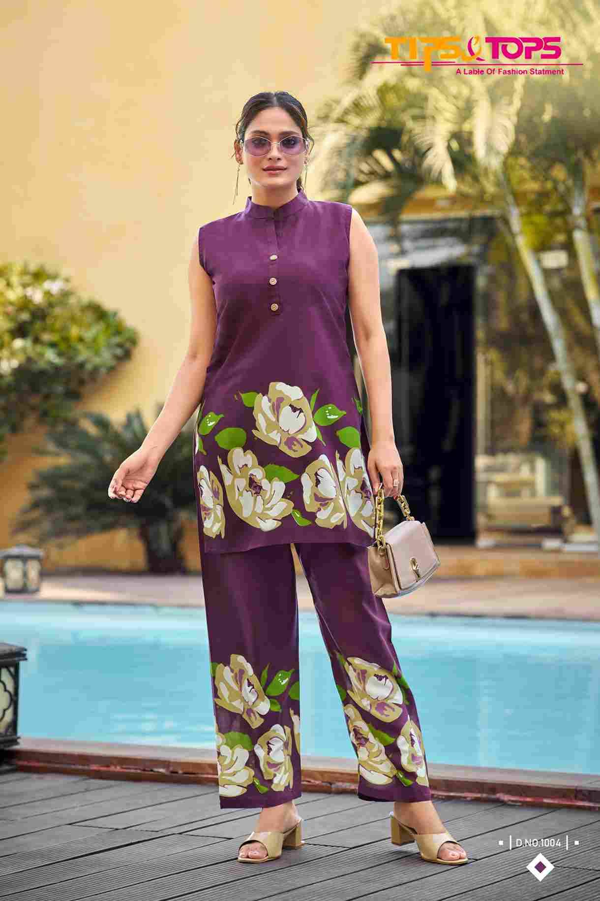 Summer Beauty By Tips And Tops 1001 To 1006 Series Designer Stylish Fancy Colorful Beautiful Party Wear & Ethnic Wear Collection Heavy Rayon Co-Ords At Wholesale Price