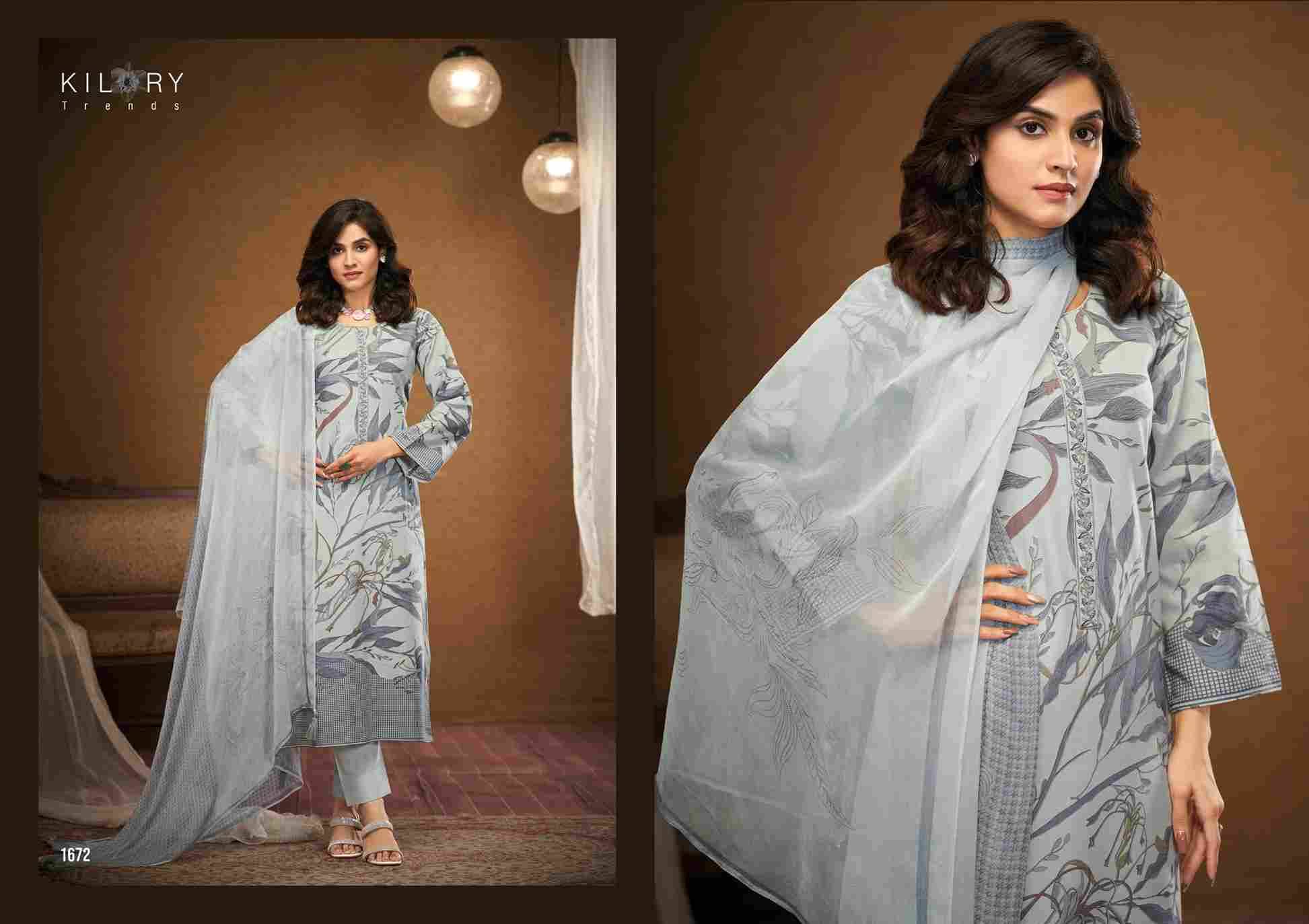Zainab By Kilory 1671 To 1674 Series Beautiful Festive Suits Colorful Stylish Fancy Casual Wear & Ethnic Wear Pure Linen Cotton Dresses At Wholesale Price