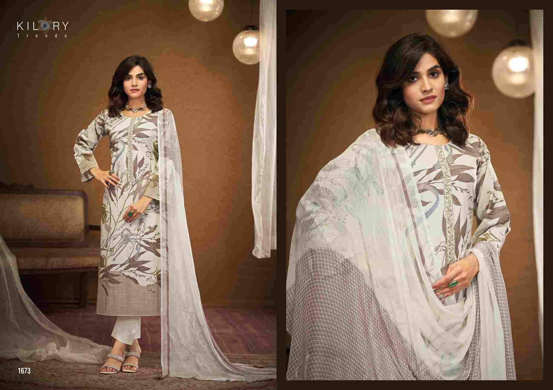 Zainab By Kilory 1671 To 1674 Series Beautiful Festive Suits Colorful Stylish Fancy Casual Wear & Ethnic Wear Pure Linen Cotton Dresses At Wholesale Price