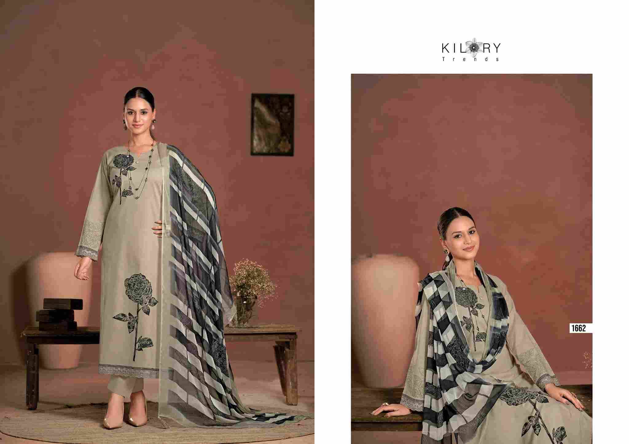 Raisa By Kilory 1661 To 1663 Series Beautiful Festive Suits Colorful Stylish Fancy Casual Wear & Ethnic Wear Pure Lawn Cotton Dresses At Wholesale Price