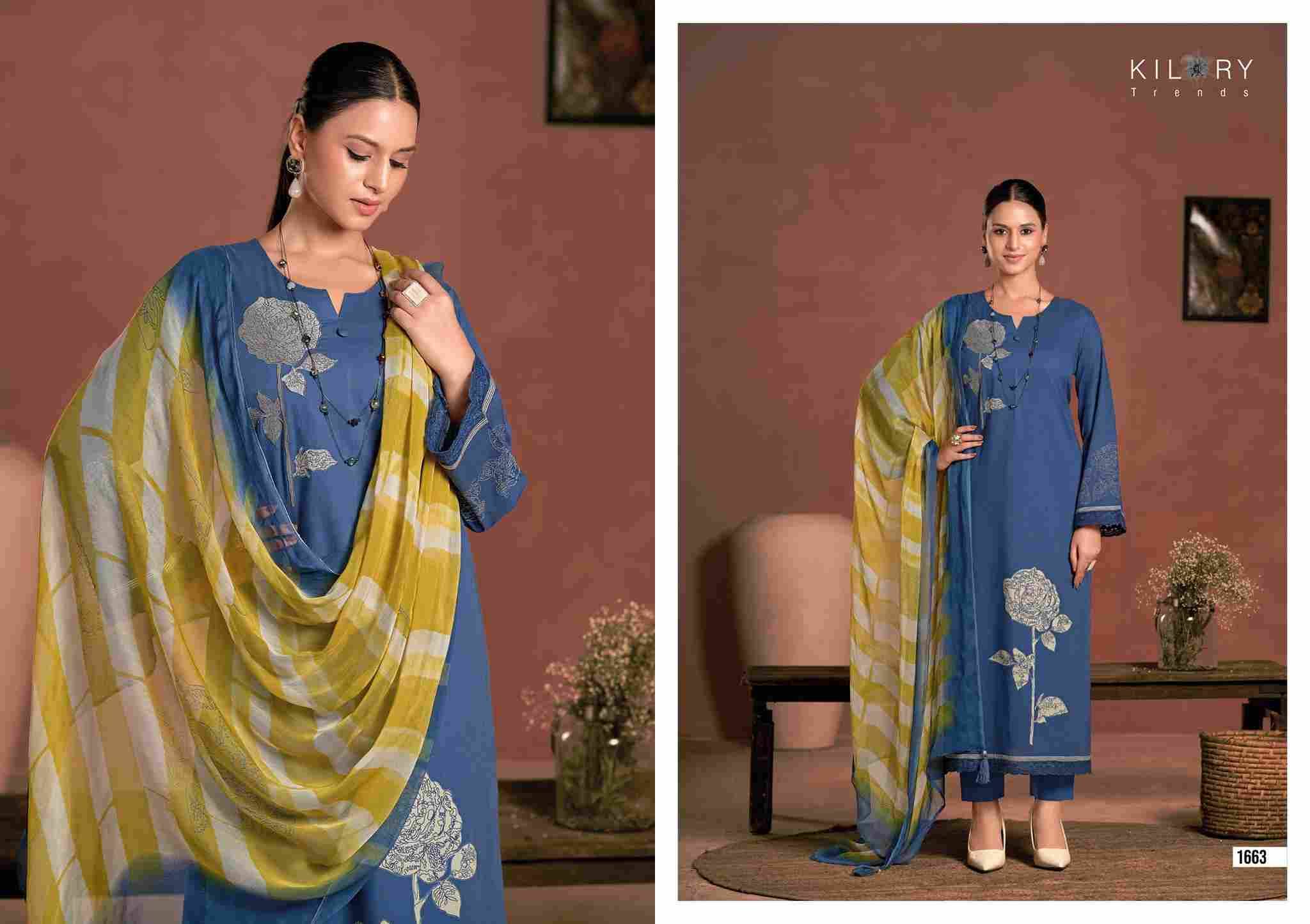 Raisa By Kilory 1661 To 1663 Series Beautiful Festive Suits Colorful Stylish Fancy Casual Wear & Ethnic Wear Pure Lawn Cotton Dresses At Wholesale Price