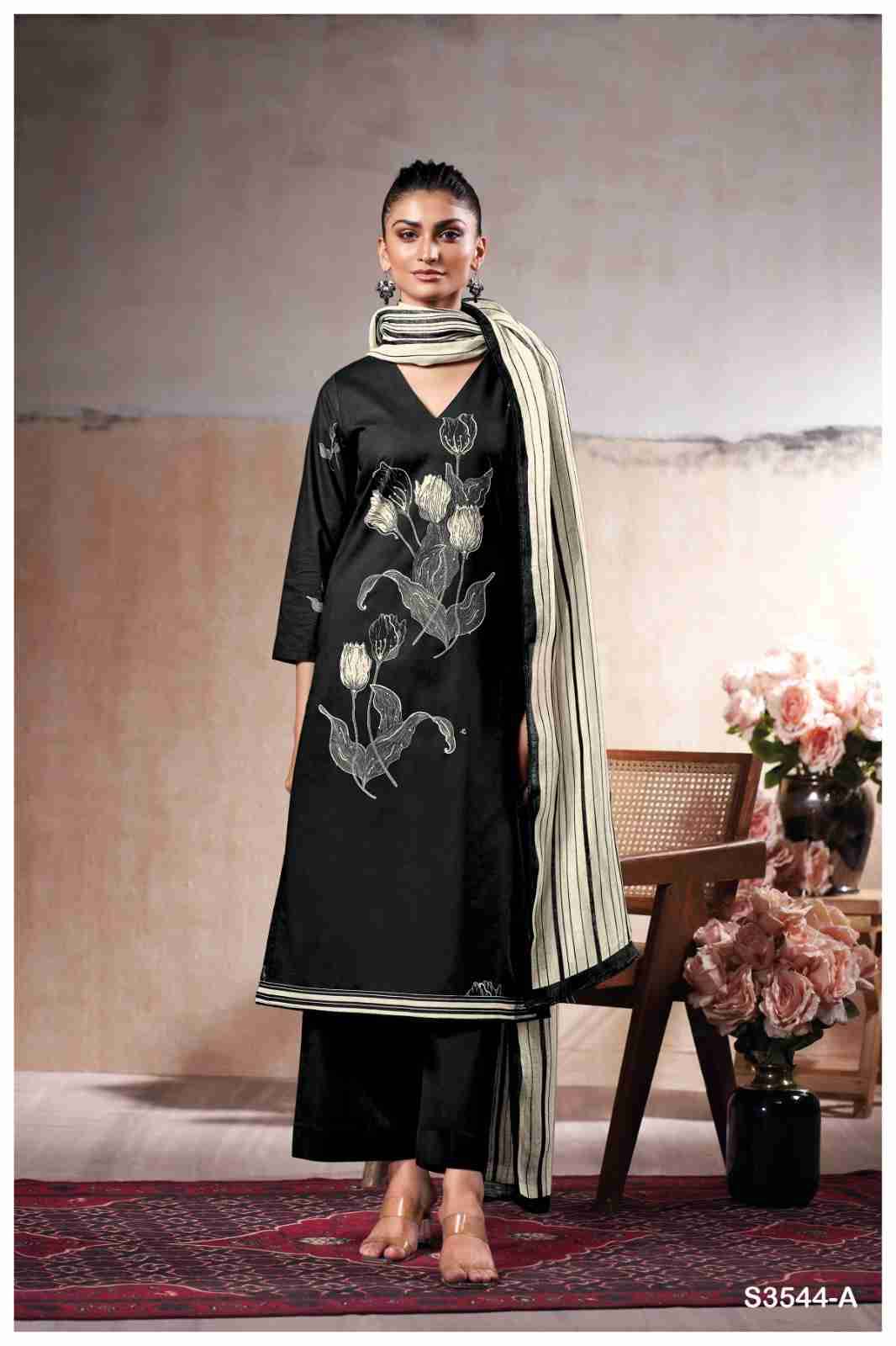 Onella-3544 By Ganga Fashion 3544-A To 3544-D Series Beautiful Festive Suits Colorful Stylish Fancy Casual Wear & Ethnic Wear Premium Cotton Dresses At Wholesale Price