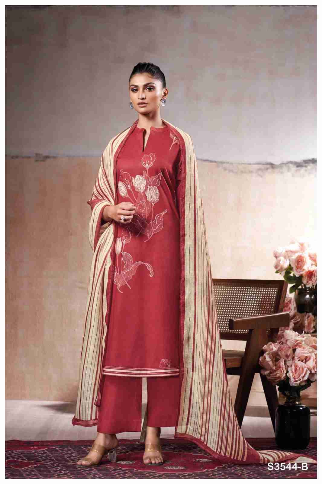Onella-3544 By Ganga Fashion 3544-A To 3544-D Series Beautiful Festive Suits Colorful Stylish Fancy Casual Wear & Ethnic Wear Premium Cotton Dresses At Wholesale Price