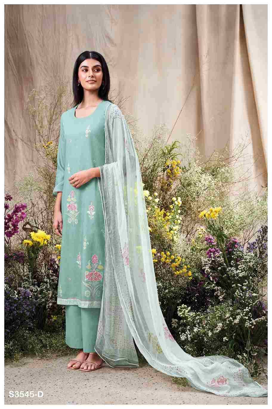 Aiveen-3545 By Ganga Fashion 3545-A To 3545-D Series Beautiful Festive Suits Colorful Stylish Fancy Casual Wear & Ethnic Wear Premium Cotton Dresses At Wholesale Price