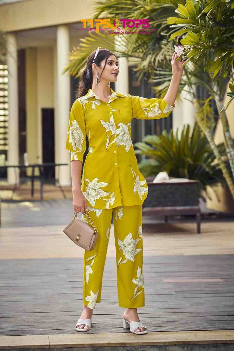 Lifestyle By Tips And Tops 1001 To 1006 Series Designer Stylish Fancy Colorful Beautiful Party Wear & Ethnic Wear Collection Rayon Print Co-Ord At Wholesale Price