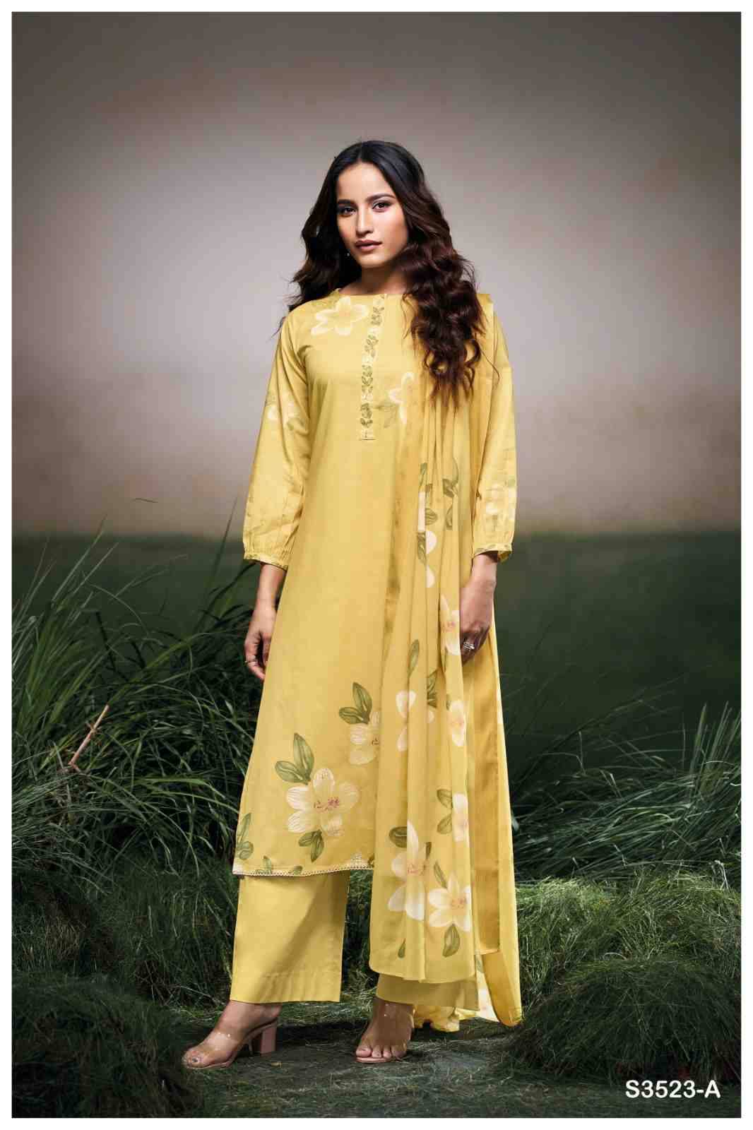 Faryat-3523 By Ganga Fashion 3523-A To 3523-D Series Beautiful Festive Suits Colorful Stylish Fancy Casual Wear & Ethnic Wear Premium Cotton Dresses At Wholesale Price