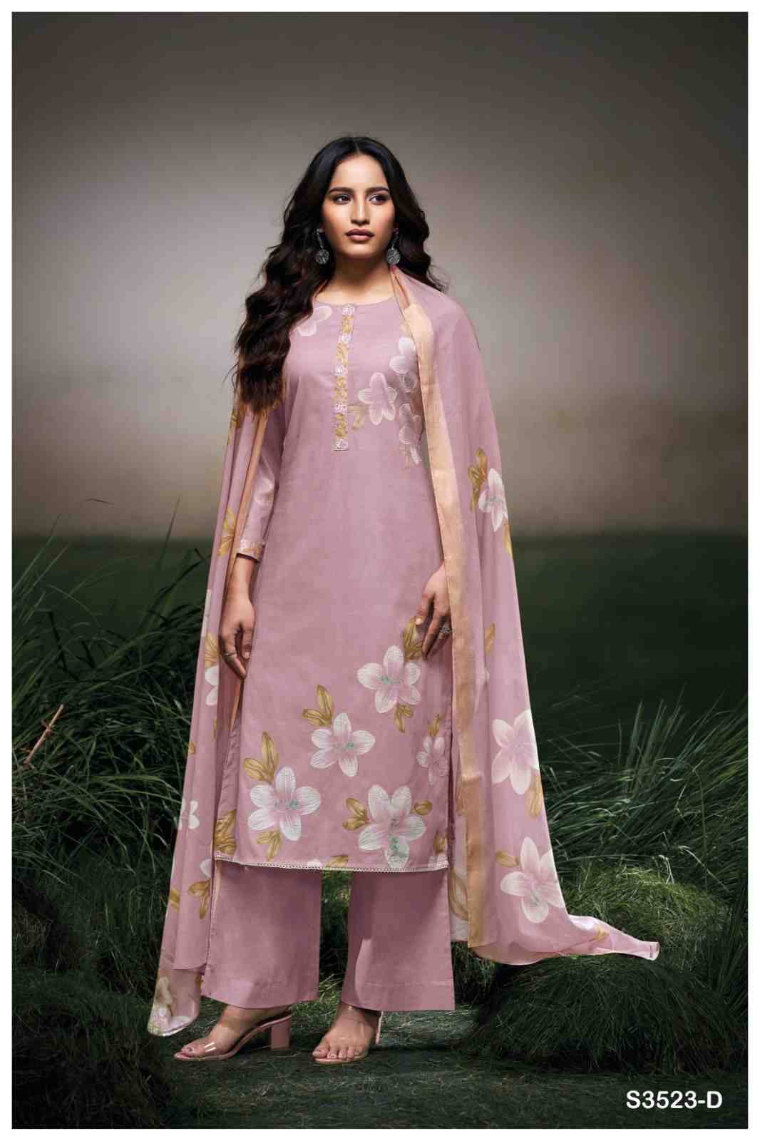 Faryat-3523 By Ganga Fashion 3523-A To 3523-D Series Beautiful Festive Suits Colorful Stylish Fancy Casual Wear & Ethnic Wear Premium Cotton Dresses At Wholesale Price