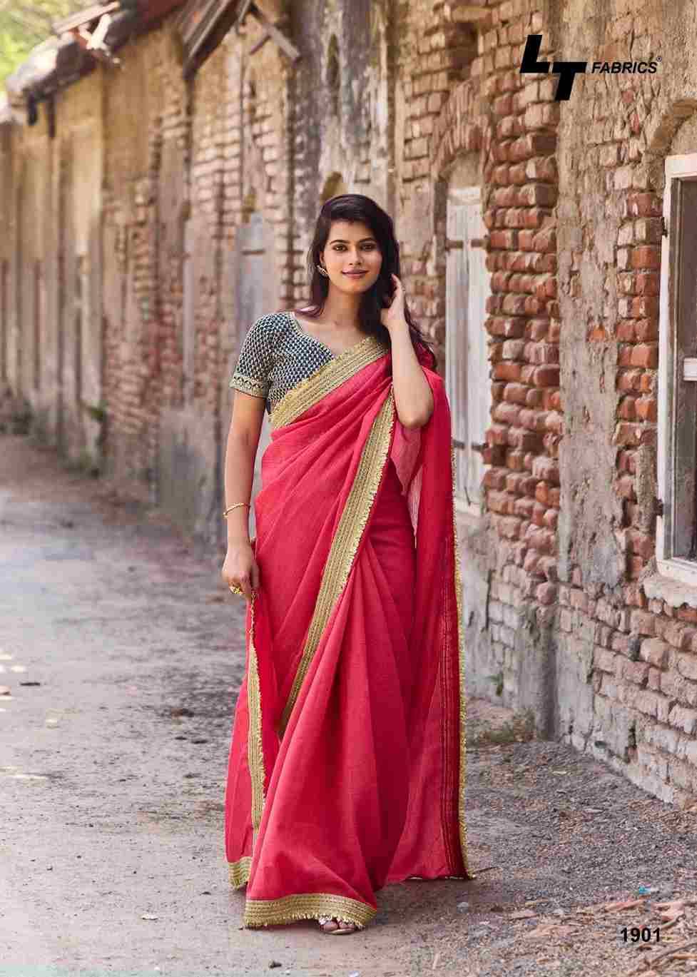 Silver Stone Vol-19 By LT Fabrics 1901 To 1904 Series Indian Traditional Wear Collection Beautiful Stylish Fancy Colorful Party Wear & Occasional Wear Fancy Sarees At Wholesale Price