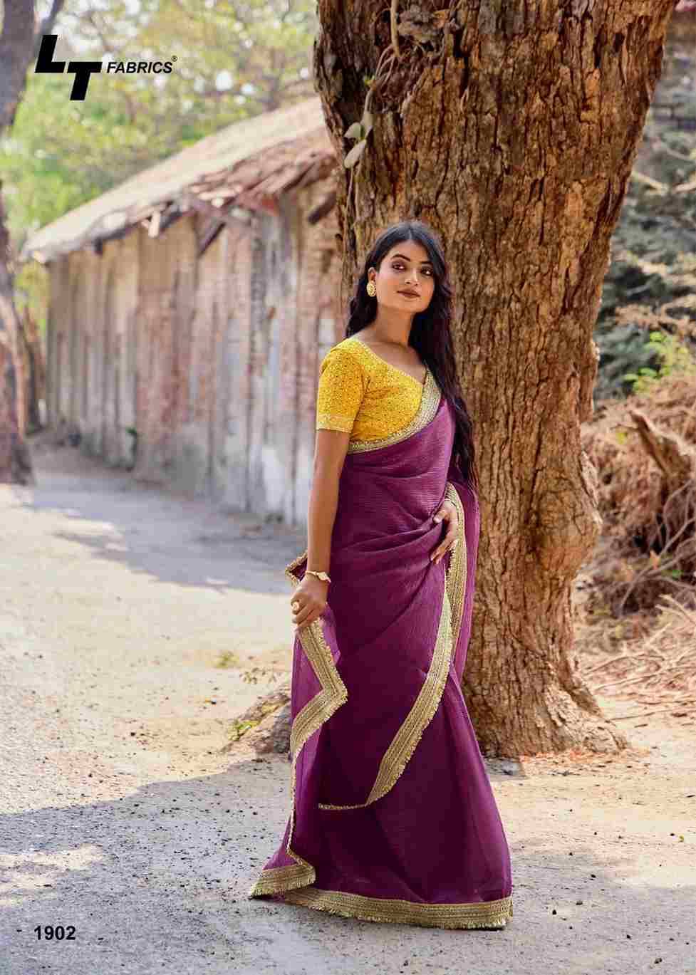 Silver Stone Vol-19 By LT Fabrics 1901 To 1904 Series Indian Traditional Wear Collection Beautiful Stylish Fancy Colorful Party Wear & Occasional Wear Fancy Sarees At Wholesale Price