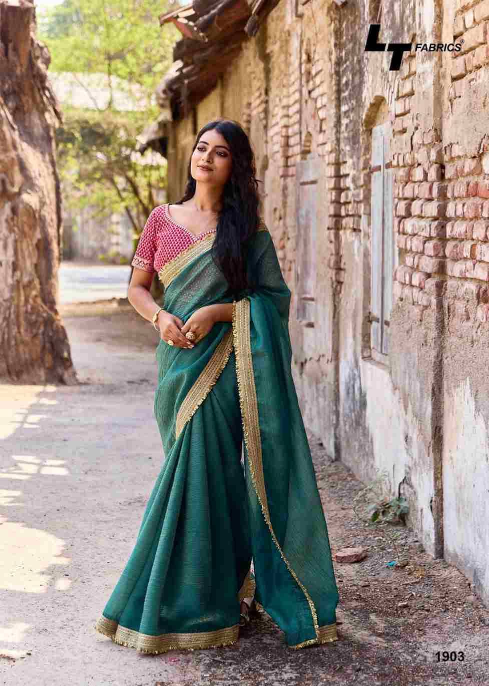 Silver Stone Vol-19 By LT Fabrics 1901 To 1904 Series Indian Traditional Wear Collection Beautiful Stylish Fancy Colorful Party Wear & Occasional Wear Fancy Sarees At Wholesale Price