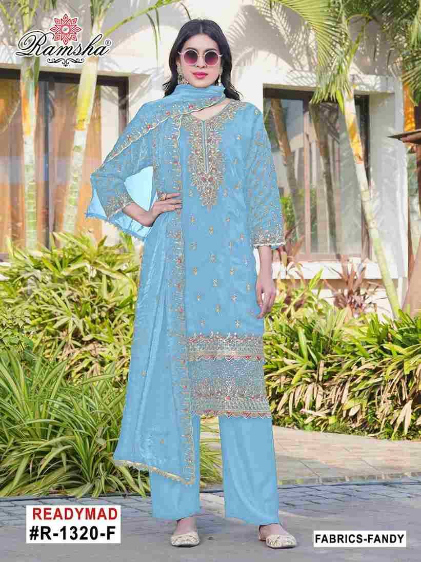 Ramsha 1320 Colours Vol-2 By Ramsha 1320-E To 1320-H Series Designer Pakistani Suits Beautiful Fancy Colorful Stylish Party Wear & Occasional Wear Fandy Embroidered Dresses At Wholesale Price