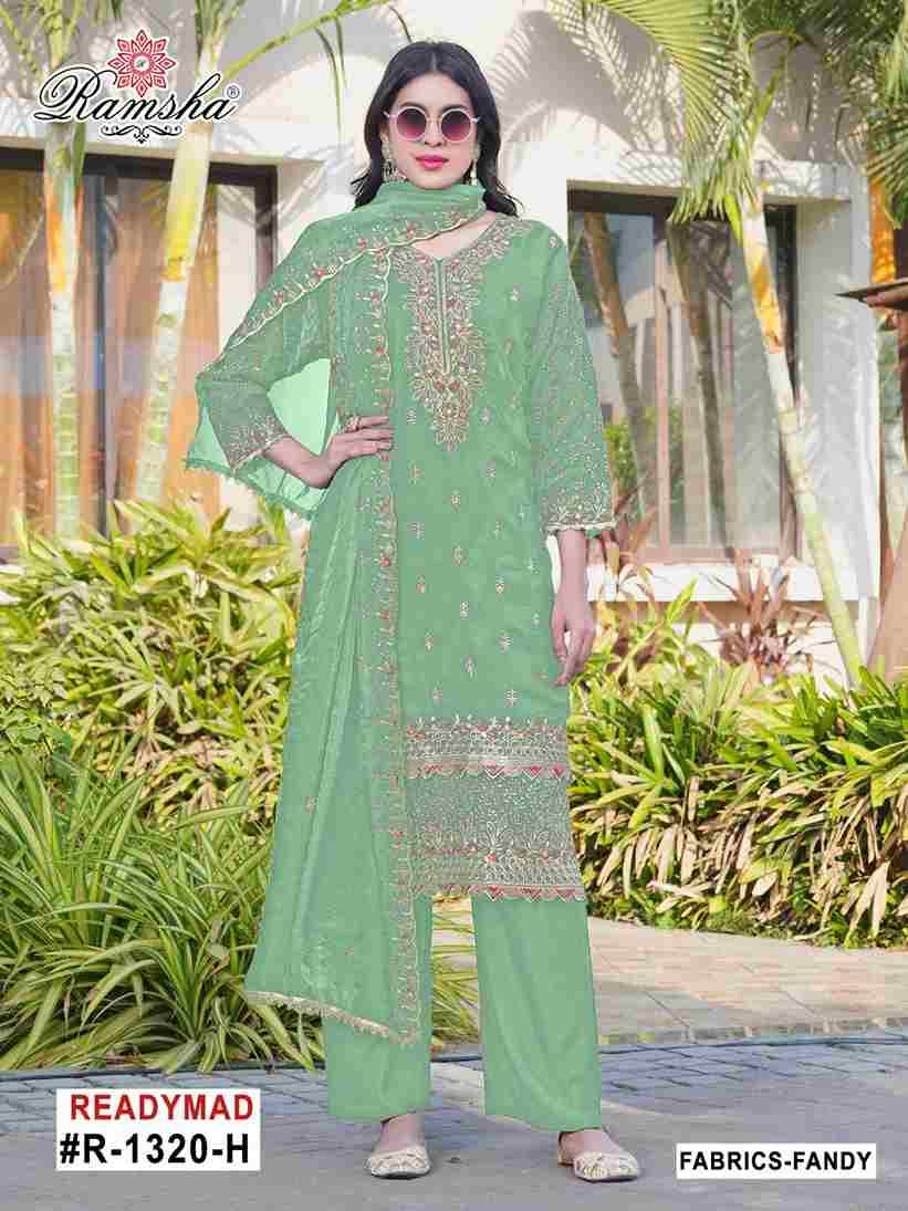 Ramsha 1320 Colours Vol-2 By Ramsha 1320-E To 1320-H Series Designer Pakistani Suits Beautiful Fancy Colorful Stylish Party Wear & Occasional Wear Fandy Embroidered Dresses At Wholesale Price