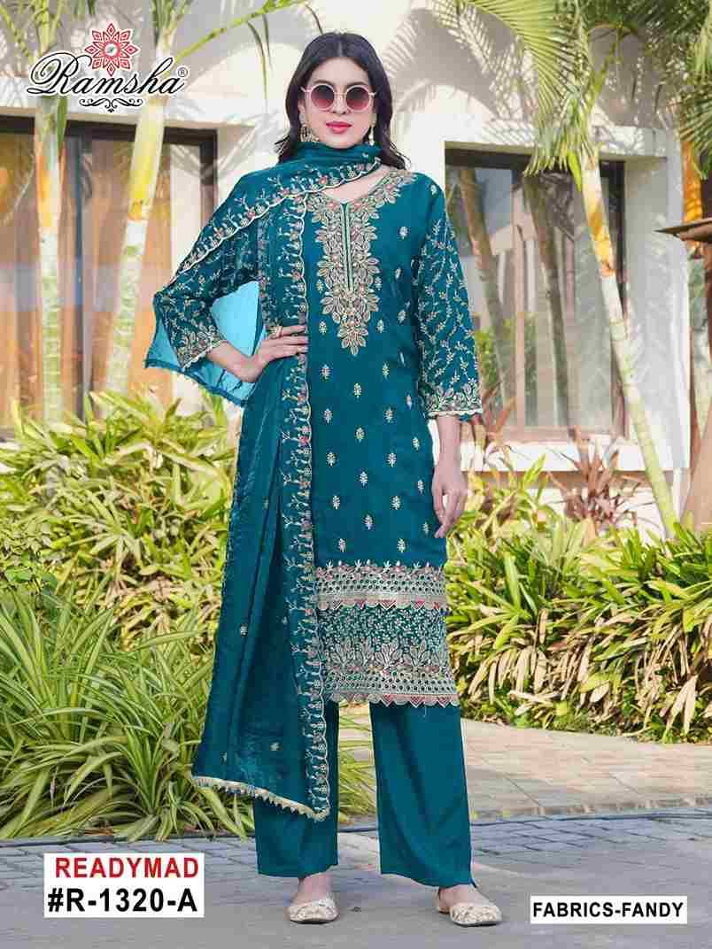 Ramsha 1320 Colours By Ramsha 1320-A To 1320-D Series Designer Pakistani Suits Beautiful Fancy Colorful Stylish Party Wear & Occasional Wear Fandy Embroidered Dresses At Wholesale Price