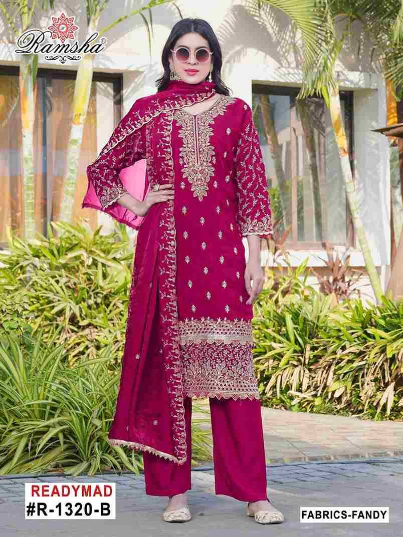 Ramsha 1320 Colours By Ramsha 1320-A To 1320-D Series Designer Pakistani Suits Beautiful Fancy Colorful Stylish Party Wear & Occasional Wear Fandy Embroidered Dresses At Wholesale Price