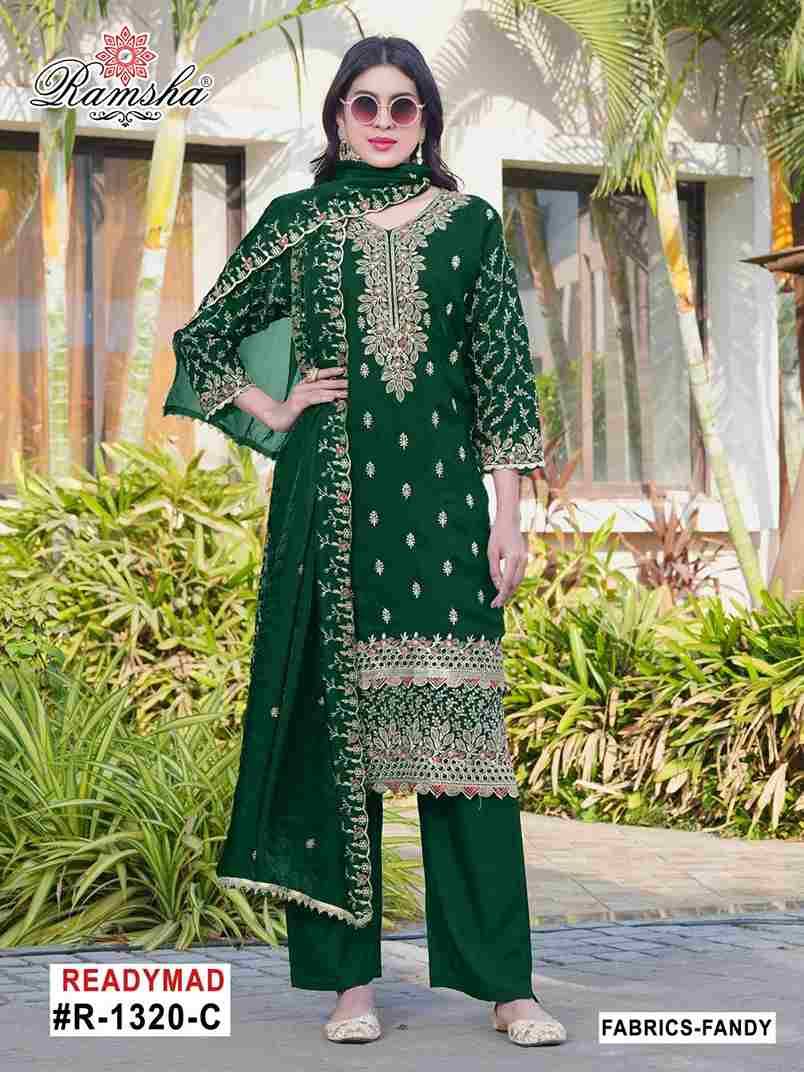 Ramsha 1320 Colours By Ramsha 1320-A To 1320-D Series Designer Pakistani Suits Beautiful Fancy Colorful Stylish Party Wear & Occasional Wear Fandy Embroidered Dresses At Wholesale Price