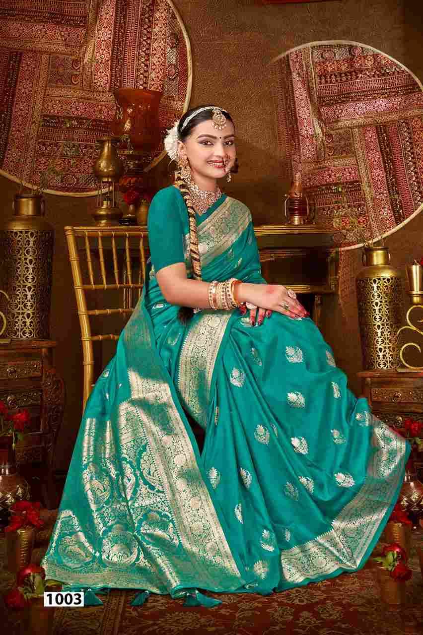 Roopmandir Silk Vol-1 By Saroj 1001 To 1006 Series Indian Traditional Wear Collection Beautiful Stylish Fancy Colorful Party Wear & Occasional Wear Soft Silk Sarees At Wholesale Price