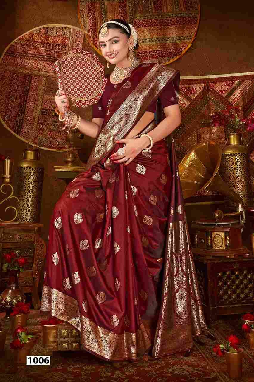 Roopmandir Silk Vol-1 By Saroj 1001 To 1006 Series Indian Traditional Wear Collection Beautiful Stylish Fancy Colorful Party Wear & Occasional Wear Soft Silk Sarees At Wholesale Price