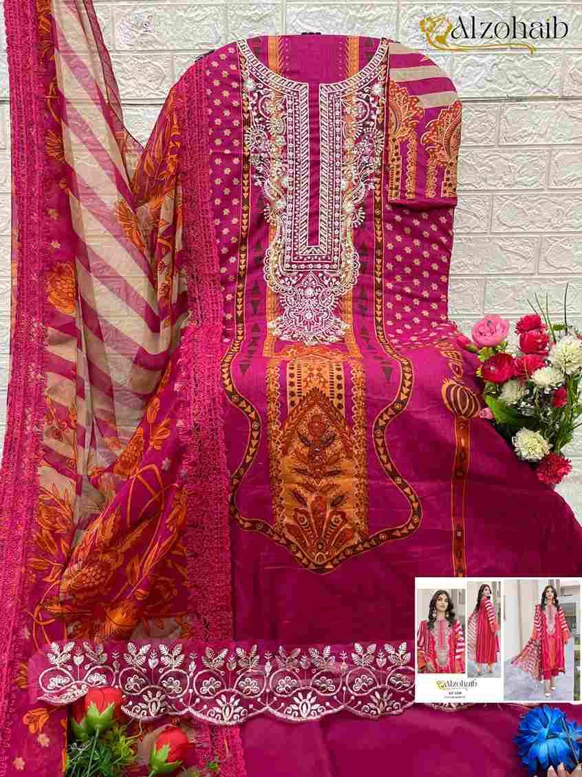 Alzohaib Hit Design 1220 By Alzohaib Beautiful Pakistani Suits Stylish Fancy Colorful Party Wear & Occasional Wear Pure Cotton Print Dresses At Wholesale Price
