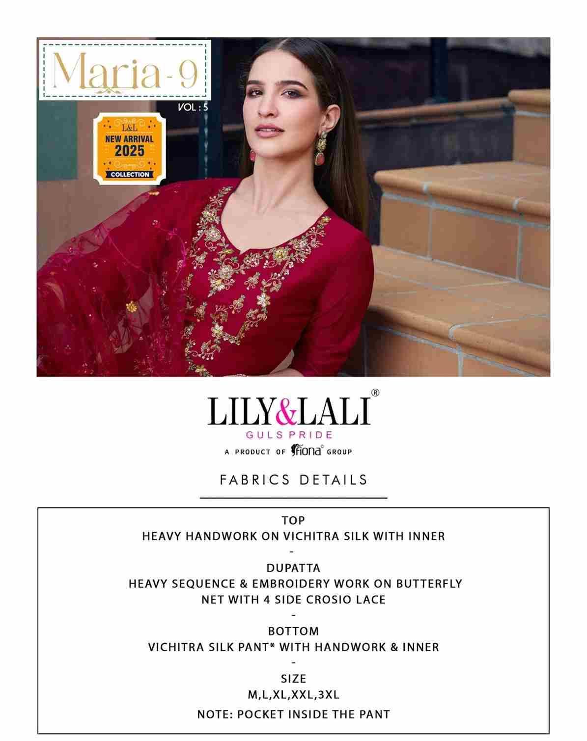 Maria-9 Vol-5 By Lily And Lali 24501 To 24506 Series Beautiful Winter Collection Suits Stylish Fancy Colorful Casual Wear & Ethnic Wear Vichitra Silk With Embroidery Dresses At Wholesale Price