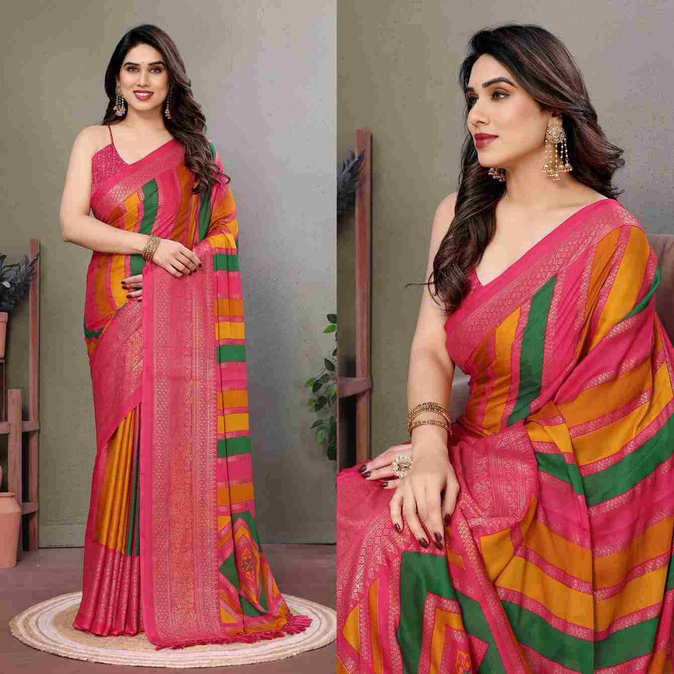 SD-2 By Fashid Wholesale 01 To 08 Series Indian Traditional Wear Collection Beautiful Stylish Fancy Colorful Party Wear & Occasional Wear Moss Silk Sarees At Wholesale Price