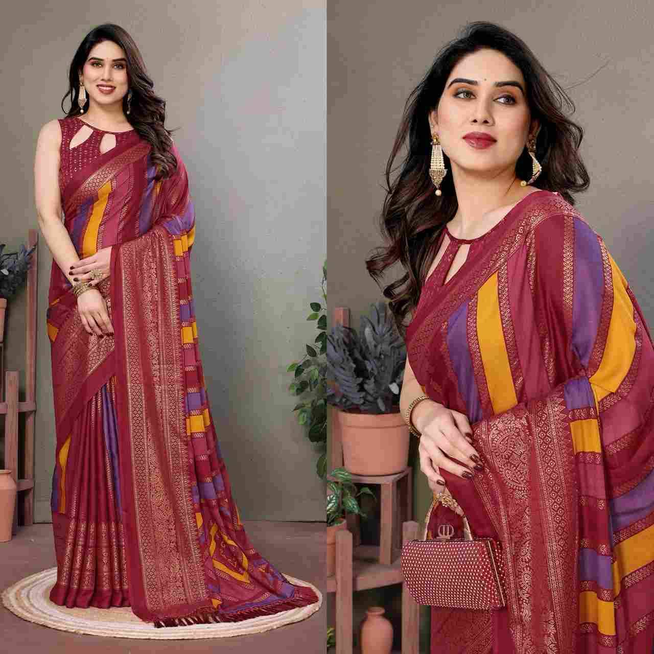 SD-2 By Fashid Wholesale 01 To 08 Series Indian Traditional Wear Collection Beautiful Stylish Fancy Colorful Party Wear & Occasional Wear Moss Silk Sarees At Wholesale Price